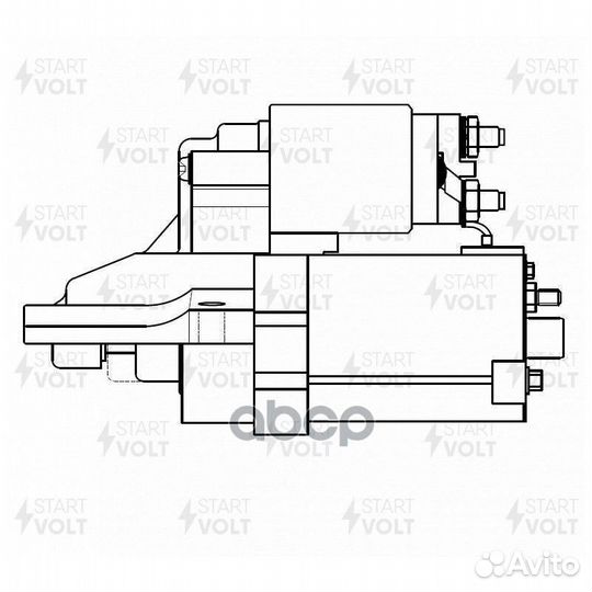 Стартер ford focus II 04- 1.8I 1.4кВт