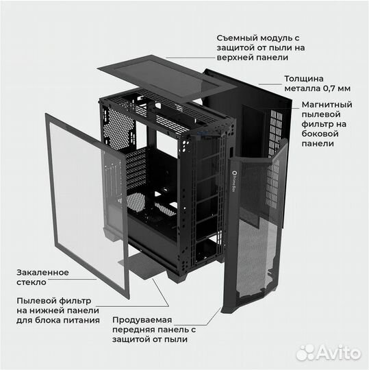 Мощный игровой компьютер AMD Ryzen 7 7800X3D