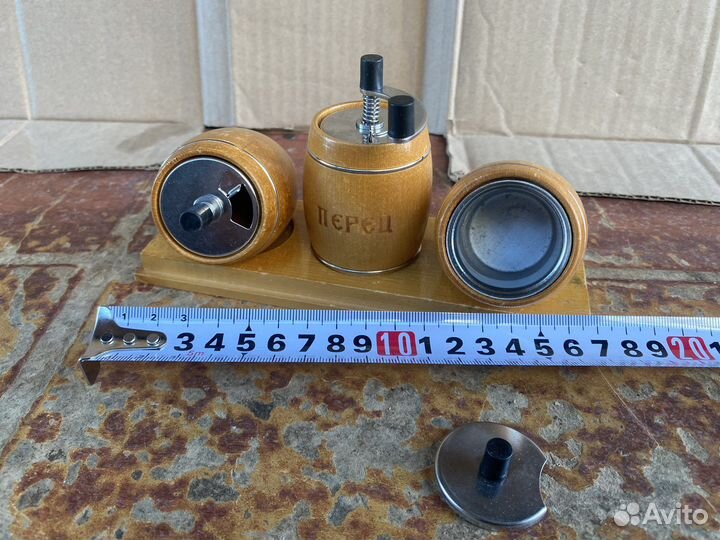 Набор для специй СССР дерево