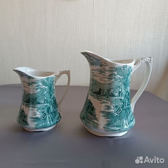 Кувшин и молочник с пейзажем Альфред Микин Англия