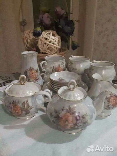 Сервиз чайный фарфоровый набор