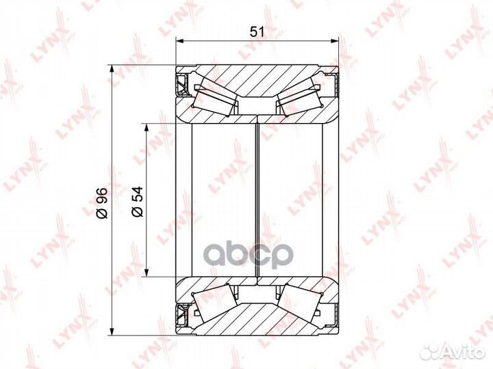 Комплект подшипника ступицы колеса перед To