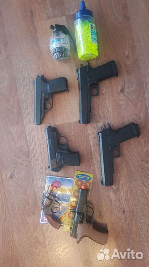 Nerf, пулемёт, пистолет, оружие