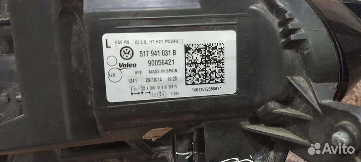 Фара на volkswagen Golf 7