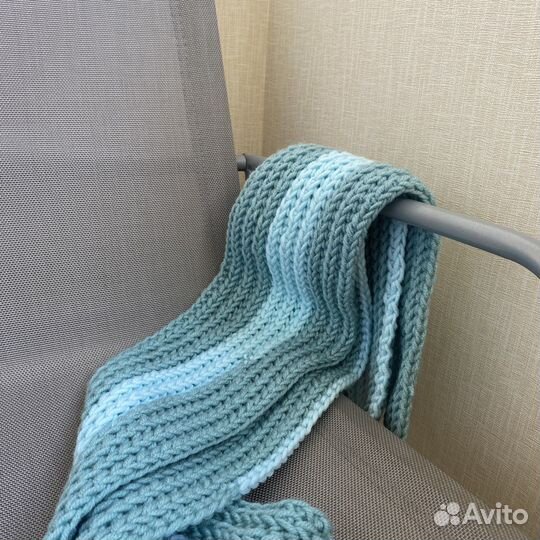 Теплый шарф ручной работы