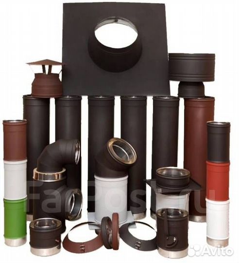 Дымоход из немагнитной нержавейки, элипс, овал