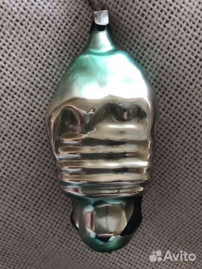 Редкая Елочная игрушка СССР Домик Избушка на курьи