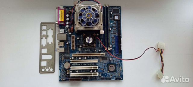 Материнская плата Asrock p4vm890 с процессором купить в Красном Селе с ...