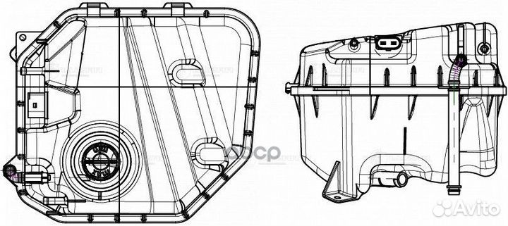 Бачок расширит. охл. жидкости для а м VW Touare