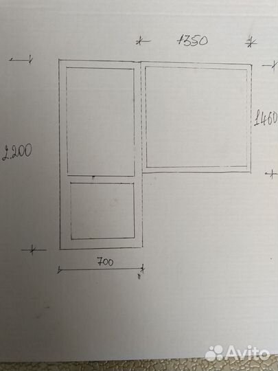 Балконная дверь с окном бу