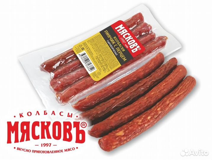 Колбасы, колбасные изделия и деликатесы из мяса