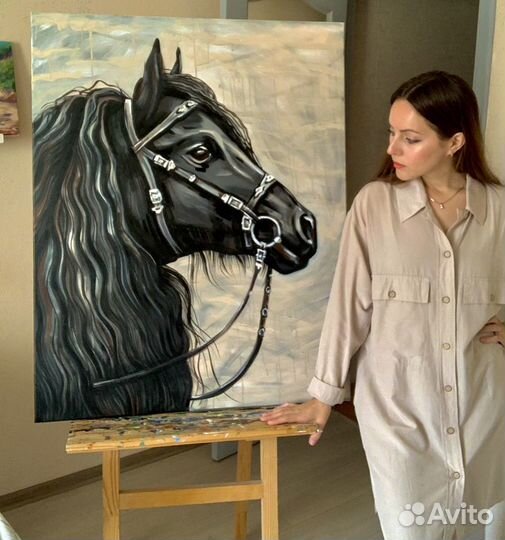 Картина на холсте, ручная работа