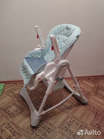 Стульчик для кормления babyton голубой