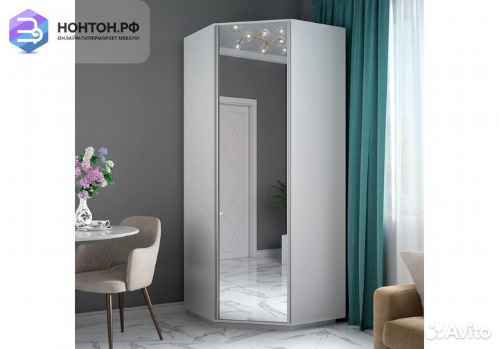 Шкаф угловой Экспресс белый снег