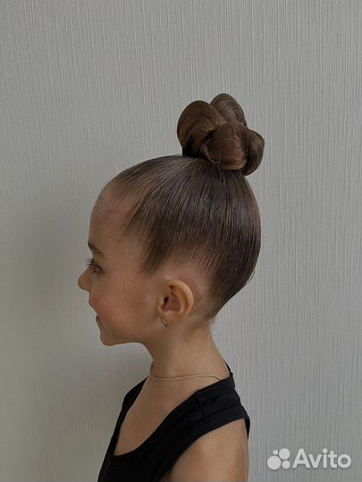 Прическа для художественной гимнастики