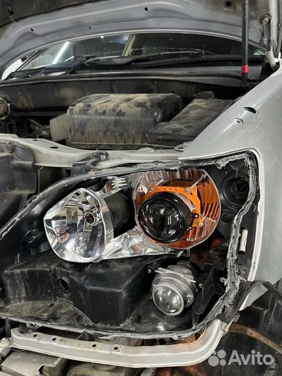 Установка BI LED линз 18000 под ключ