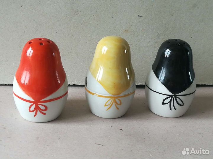 Солонка. перечница. горчичница. вербилки. 1950е гг