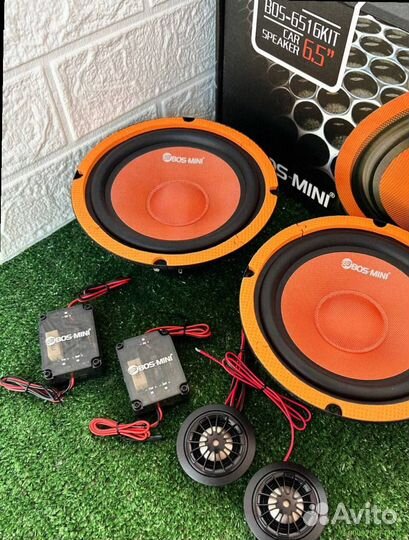 Динамики 16 в авто с пищалками (Арт.55407)