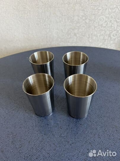 Стаканы походные в чехле металлические 180 мл