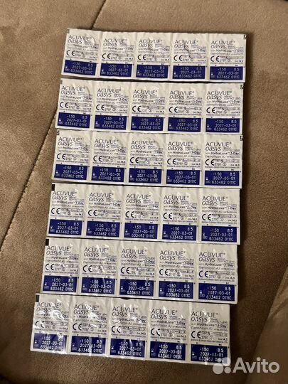 Линзы acuvue oasys однодневные