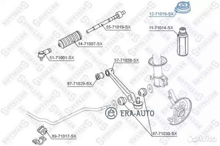 Stellox 1271019SX опора амортизатора переднего\ Ma