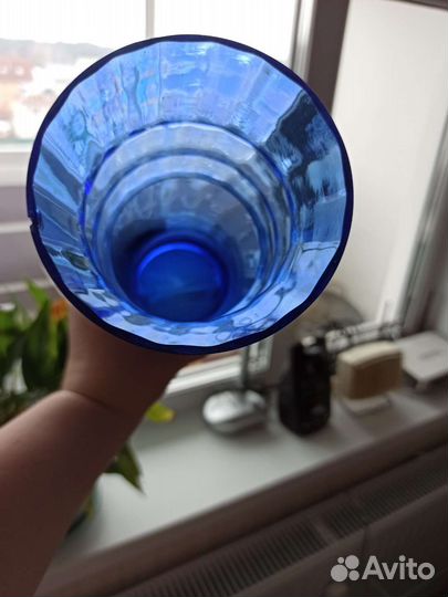 Ваза цветное стекло СССР