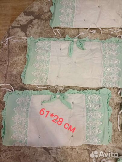 Бортики и балдахин в детскую кроватку