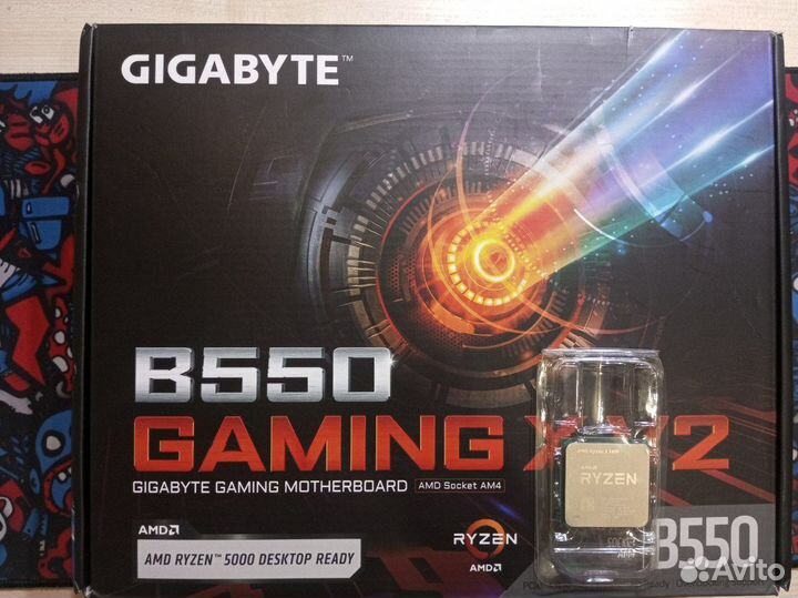 Комплект ryzen 5 5600 + gigabyte b550