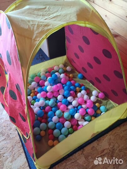 Детская игровая палатка с шариками