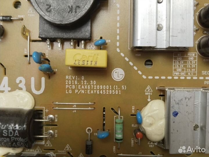 Блок питания LGP43DJ-17U1 EAX67209001(1.5)