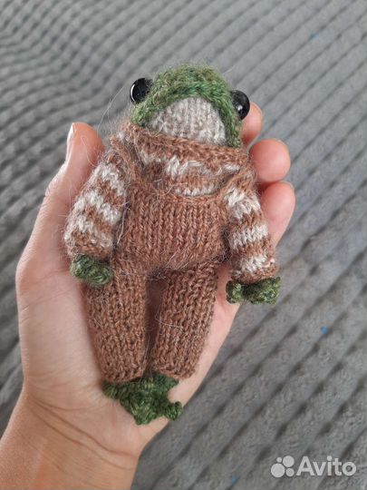 Лягушка Лягушонок вязаная