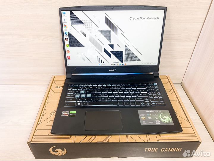 Новый Игровой Ноутбук MSI Bravo Ryzen 5-7S/RTX4050