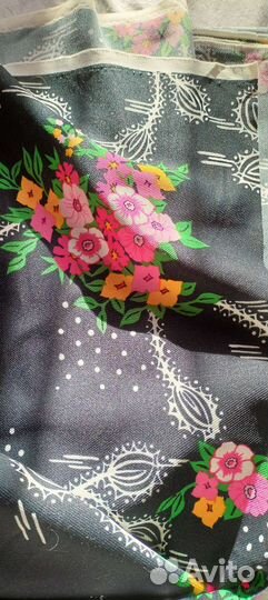 Отрезы ткани ситец, сатин,кремплен, ацетат из СССР