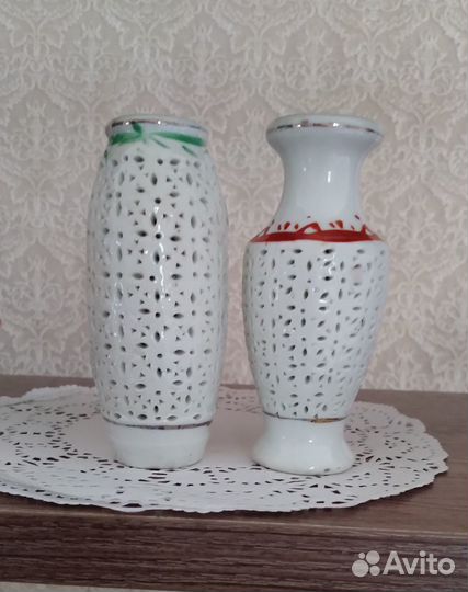 Вазочки мини, сетчатый фарфор, Китай