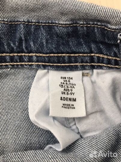 Комбинезон джинсовый на девочку. 8 лет