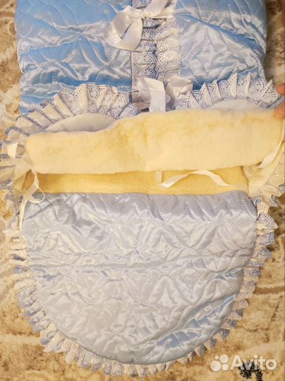 Конверт на выписку для мальчика зимний