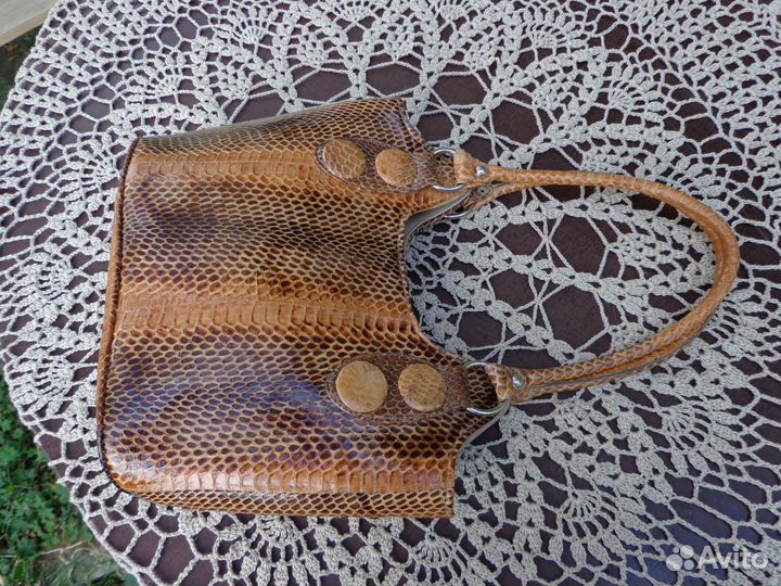 Сумка женская из кожи питона