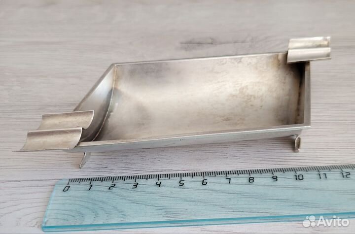 Серебряная пепельница старинная, серебро 875