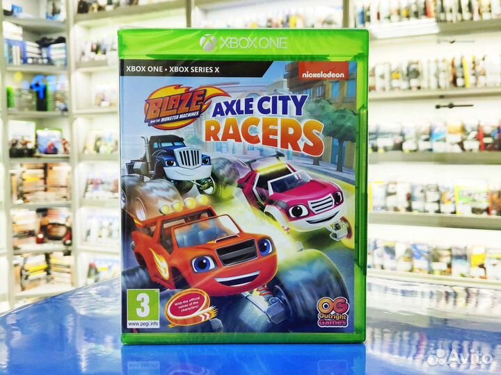 Диск на Xbox one Вспыш и чудо-машинки гонщики Эксл