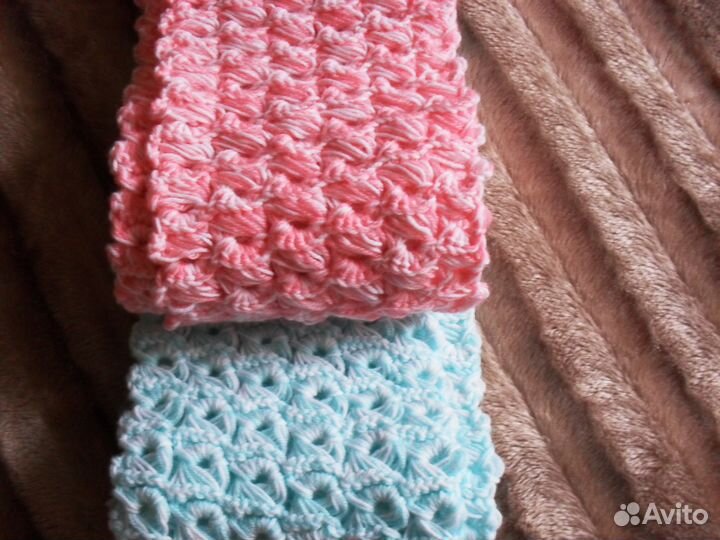 Двухцветный кружевной шарф