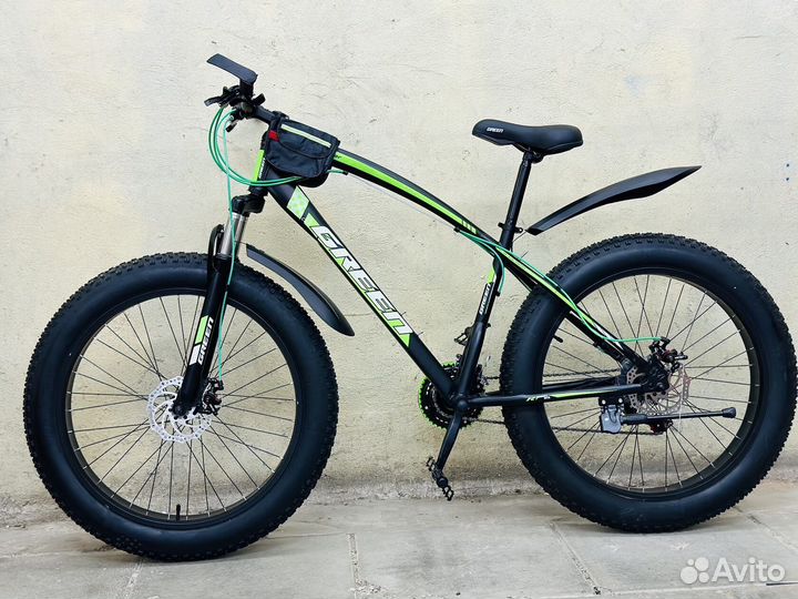 Фэтбайк 26R 2023г (черно-зеленый)