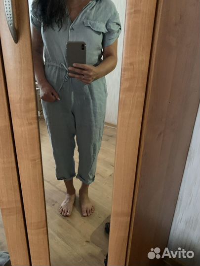 Льняной комбинезон. Италия. Размер м