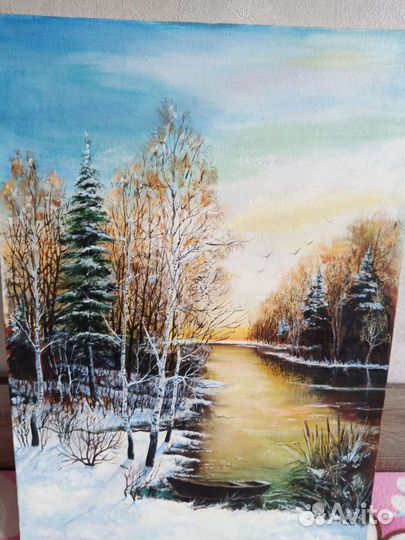 Картина маслом на холсте пейзаж