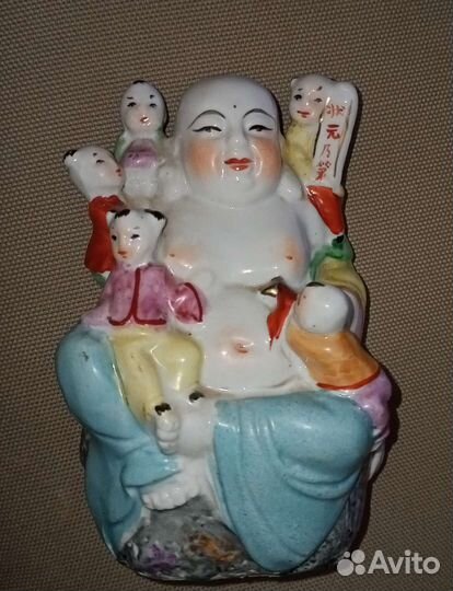 Хотей с детьми, Китай фарфор