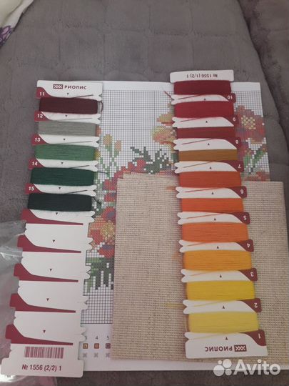 Вышивка лентами, крестиком