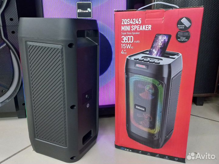 Большая блютуз колонка super bass ZQS-4246