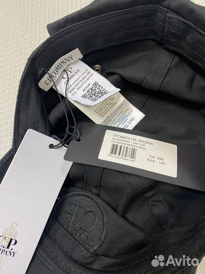 Cp company кепка черная