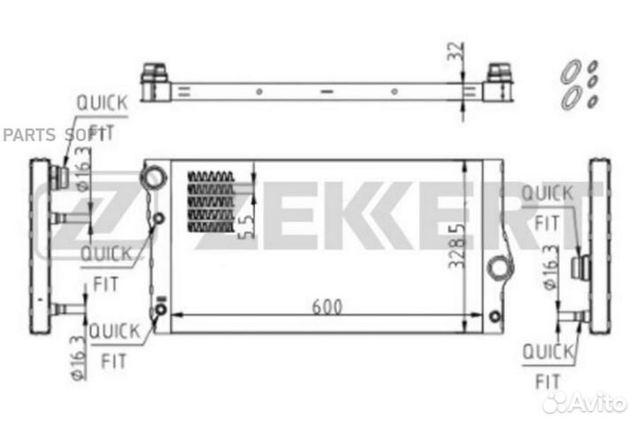 Радиатор охлаждения Бмв 5 (F10 F11) 09