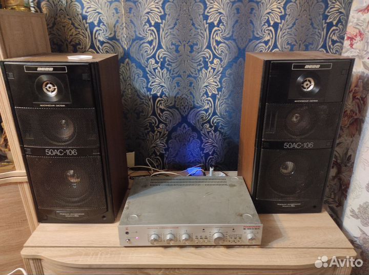 Колонки Вега 50ас 106 и усилитель Романтика 15 120