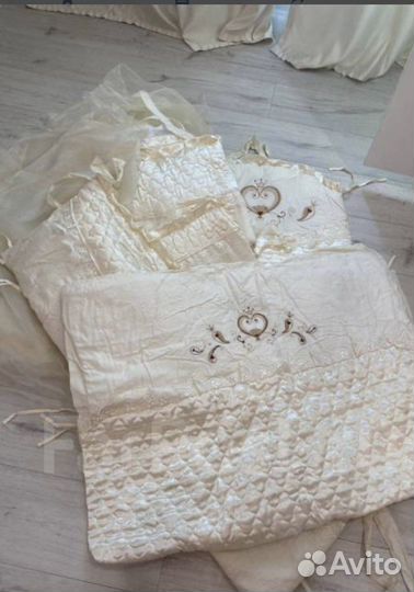 Комплект в кроватку золотой гусь эстель